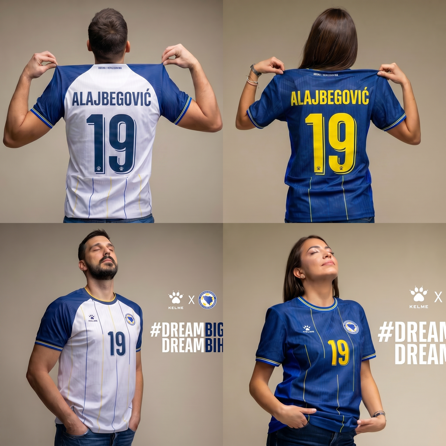 Bosnia FIFA 2026 Away Kit ( Player Name & Number - T-Shirt)